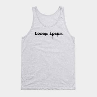 Lorem ipsum. Tank Top